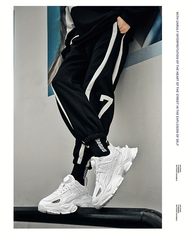 Chaussures épaisses tendance avec boucle rotative, baskets décontractées
