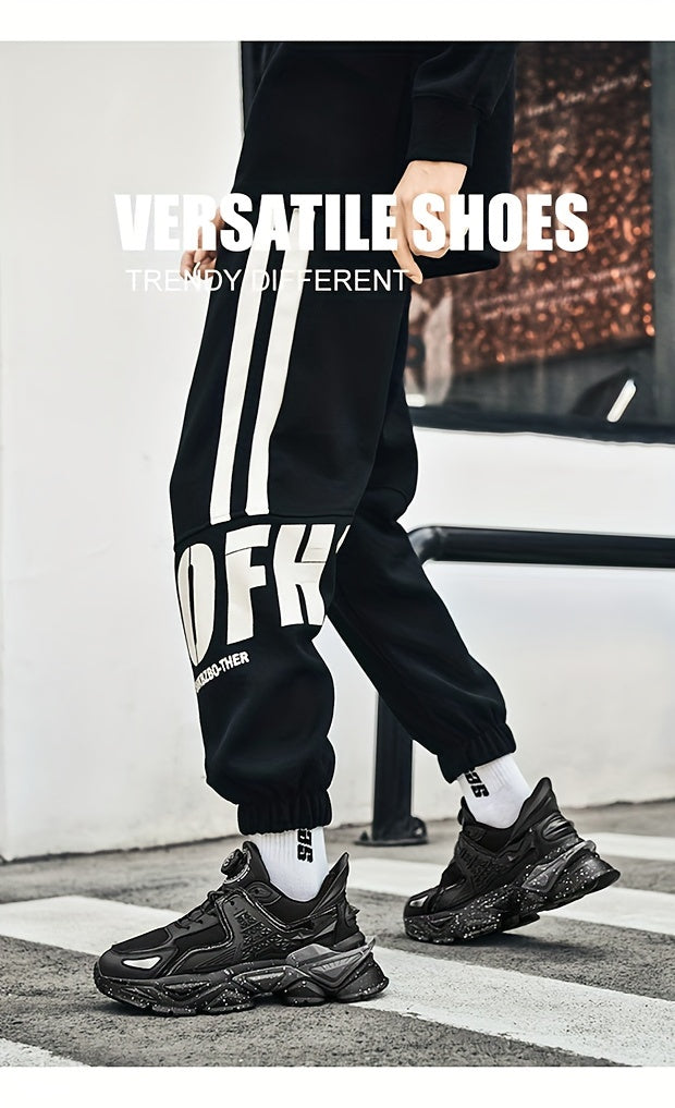 Chaussures épaisses tendance avec boucle rotative, baskets décontractées