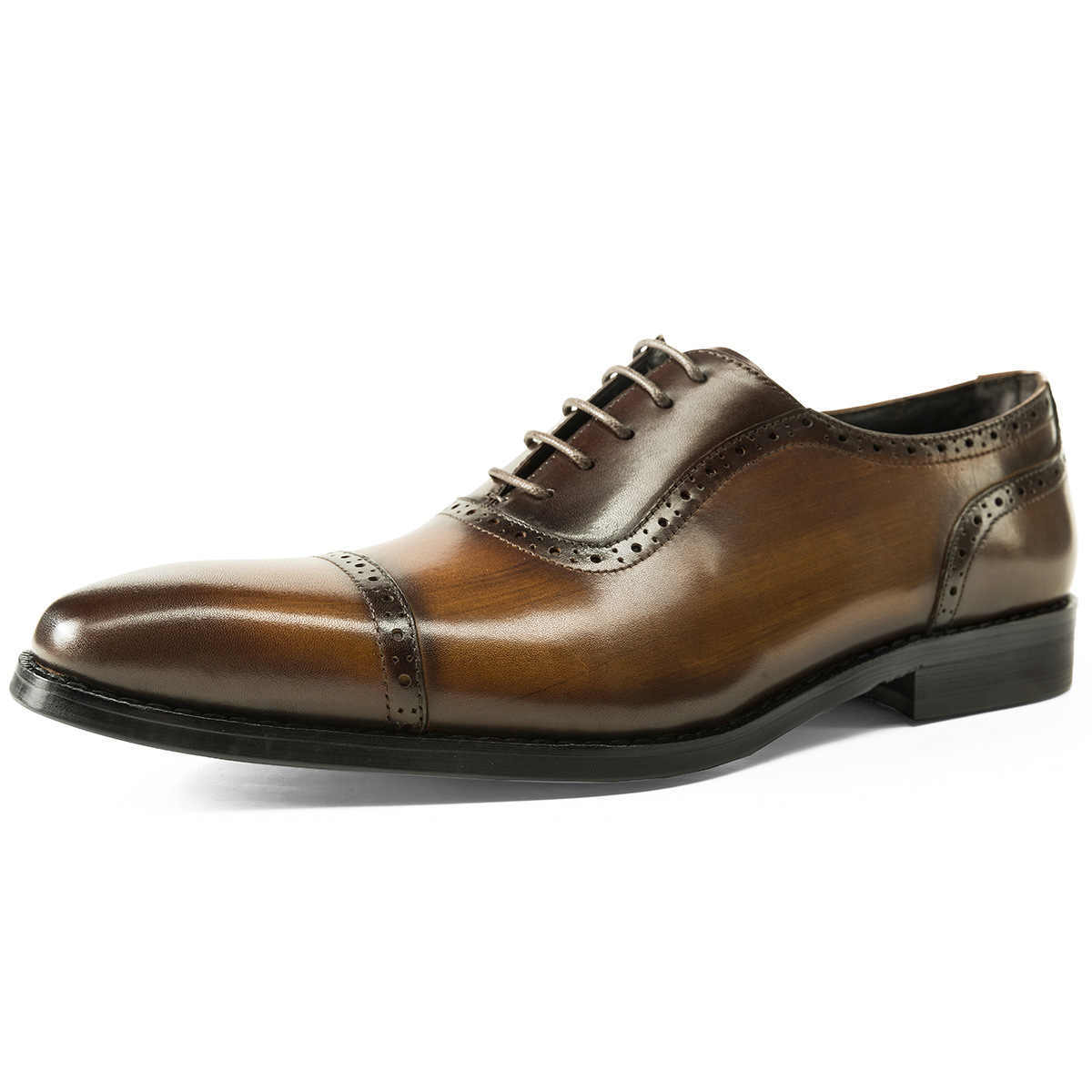 Chaussures Oxford en cuir style britannique