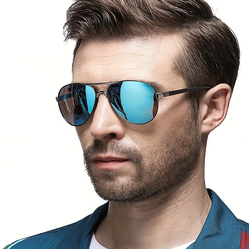 AOWEAR Classique Miroir Polarisé Pour Hommes, Conduite Lunettes