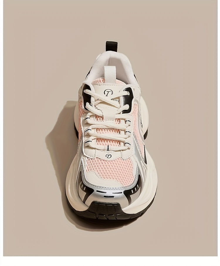 Chaussures à plateforme respirantes et confortables avec des accents scintillants