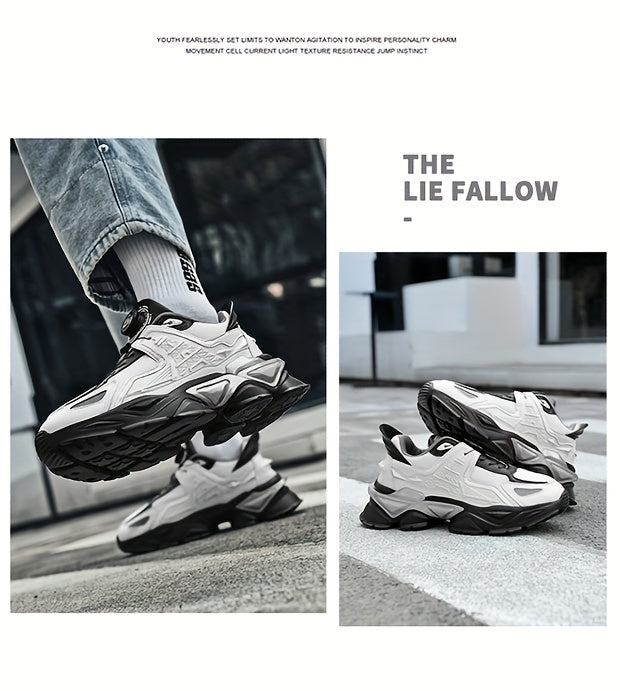 Chaussures épaisses tendance avec boucle rotative, baskets décontractées