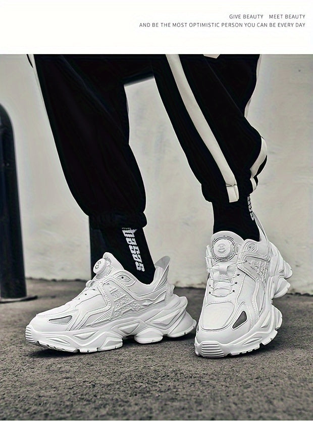 Chaussures épaisses tendance avec boucle rotative, baskets décontractées