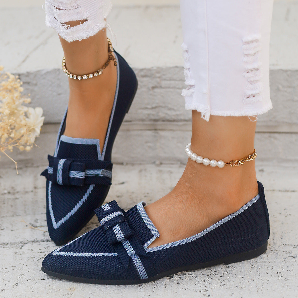 Chaussures à nœud papillon décontractées