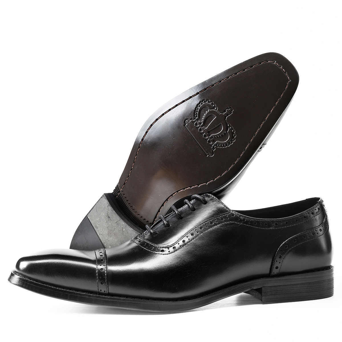 Chaussures Oxford en cuir style britannique