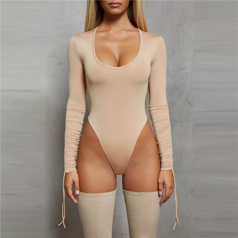Body manches longues, micro élasticité extensible