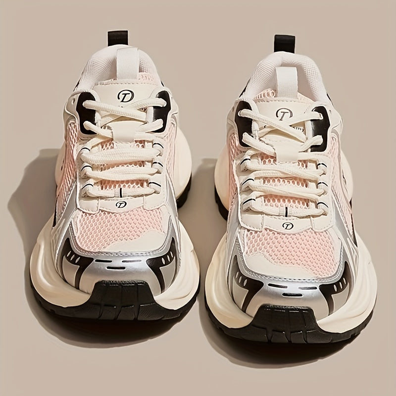Chaussures à plateforme respirantes et confortables avec des accents scintillants