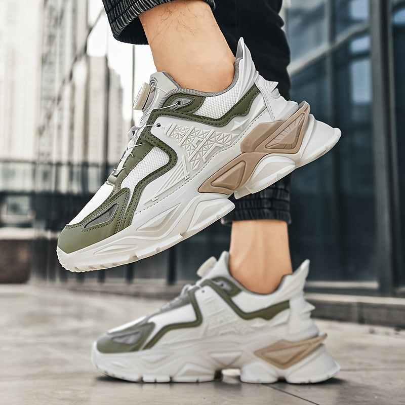 Chaussures épaisses tendance avec boucle rotative, baskets décontractées