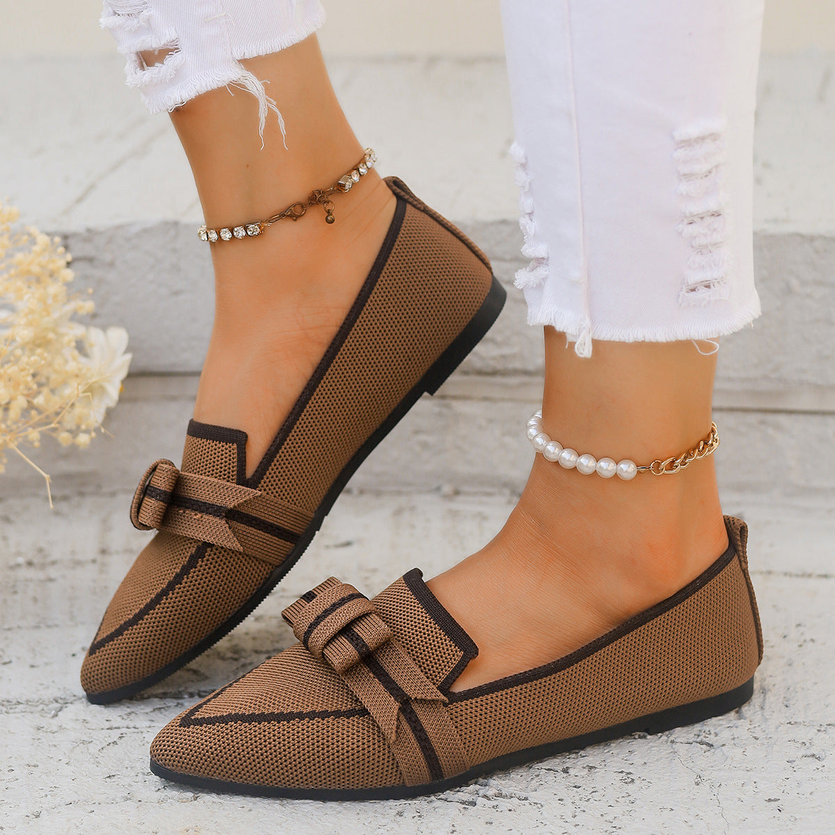 Chaussures à nœud papillon décontractées