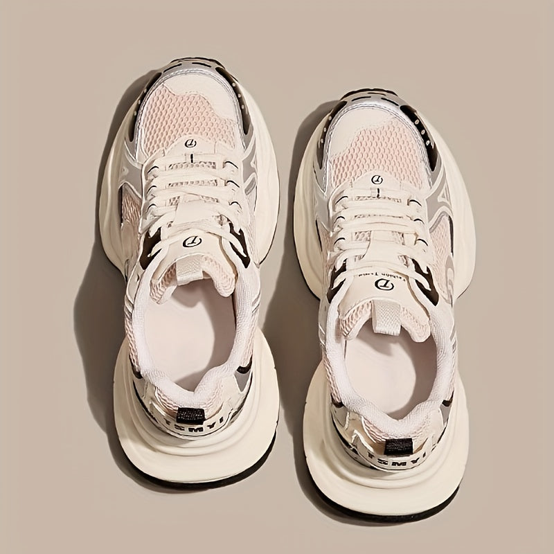 Chaussures à plateforme respirantes et confortables avec des accents scintillants