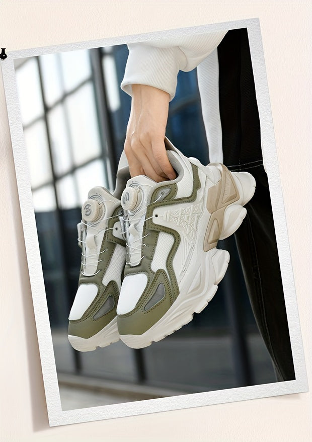 Chaussures épaisses tendance avec boucle rotative, baskets décontractées