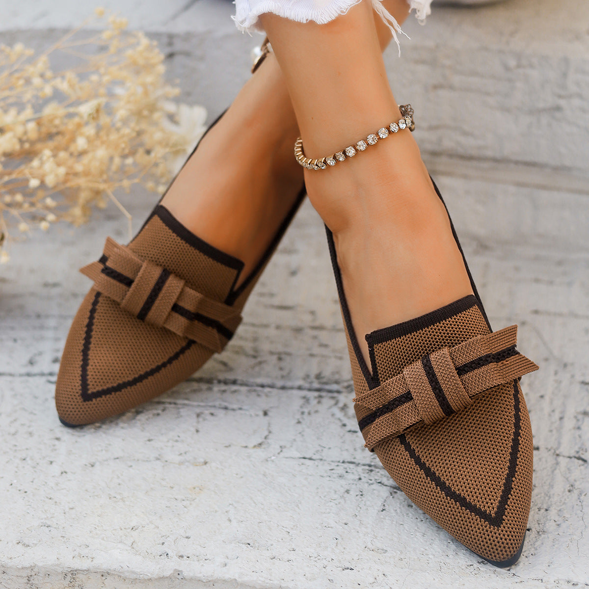 Chaussures à nœud papillon décontractées