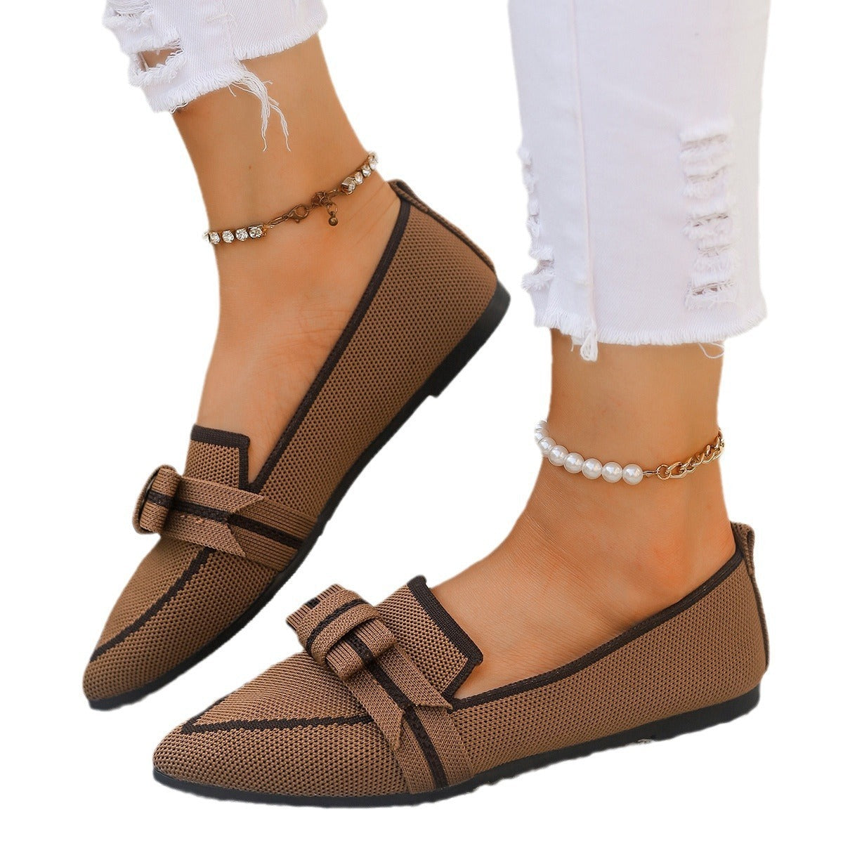 Chaussures à nœud papillon décontractées