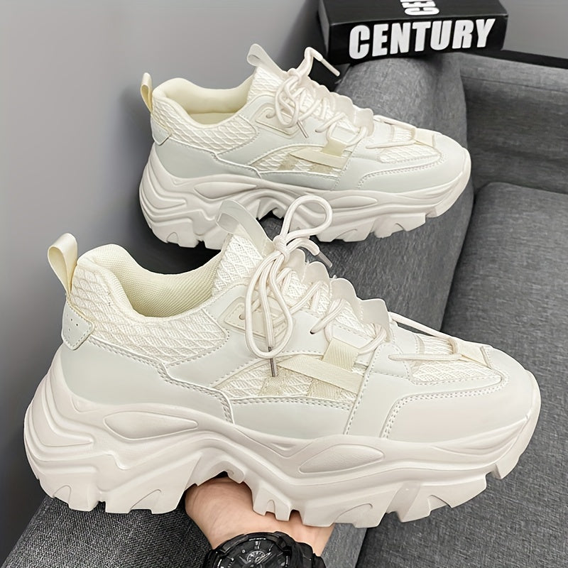 Chaussures épaisses , baskets confortables à semelle souple antidérapante