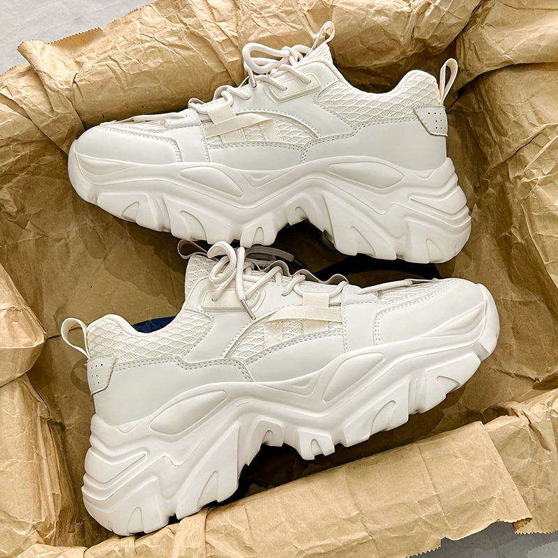 Chaussures épaisses , baskets confortables à semelle souple antidérapante
