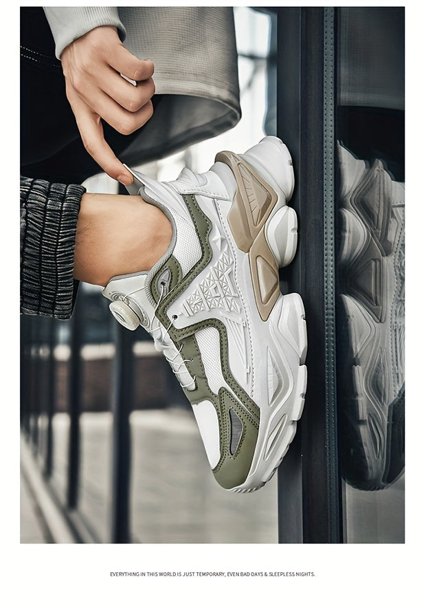 Chaussures épaisses tendance avec boucle rotative, baskets décontractées