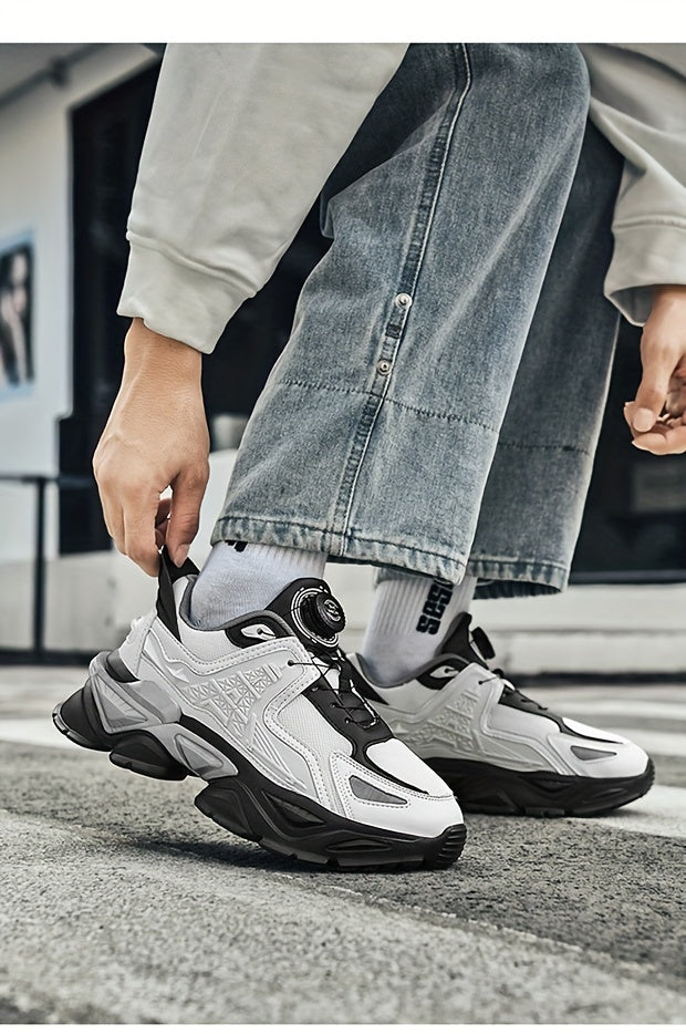 Chaussures épaisses tendance avec boucle rotative, baskets décontractées