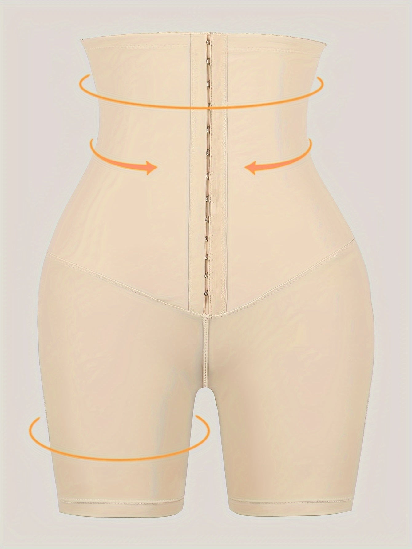 1pc solide taille haute boucle avant façonnant culotte