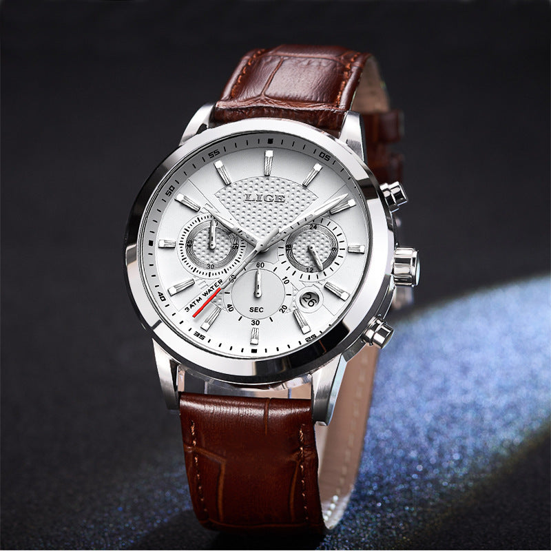 LIGE Montre Homme Quartz Sport Étanche