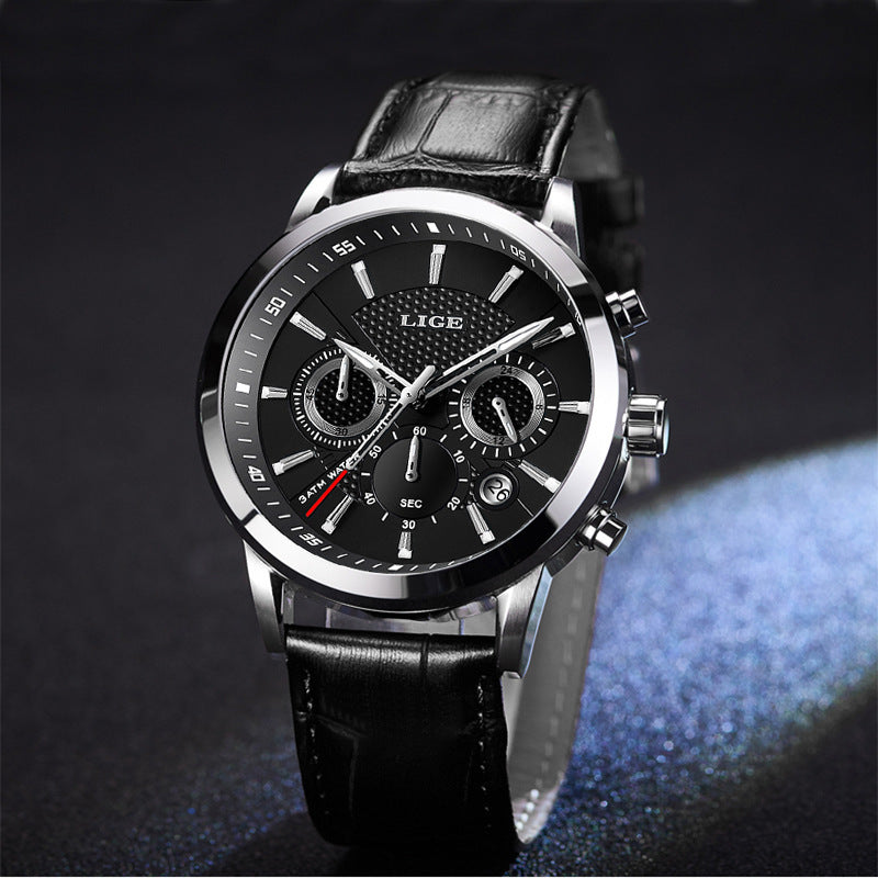 LIGE Montre Homme Quartz Sport Étanche