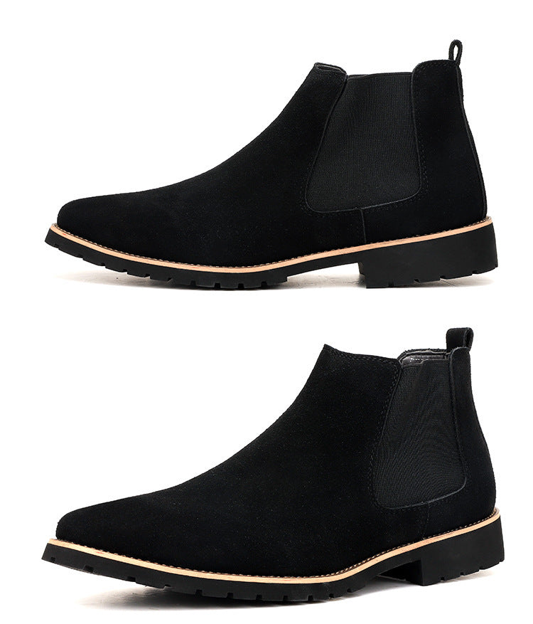Bottes décontractées en cuir suédé