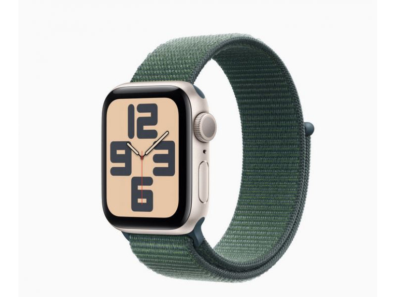 Apple Watch SE alu starlight 40 mm GPS sports lac vert sport (MXEH3QF/A)