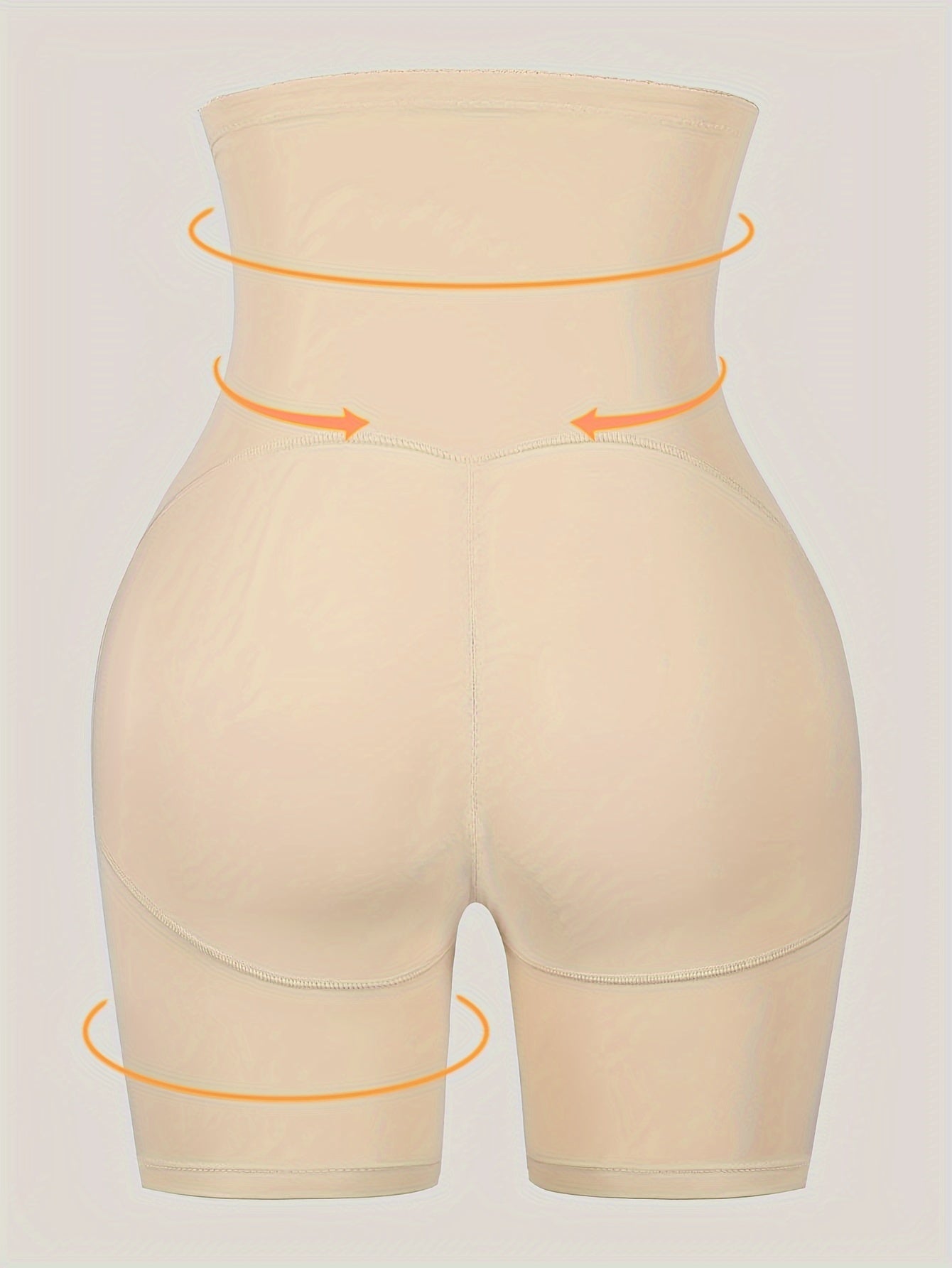 1pc solide taille haute boucle avant façonnant culotte