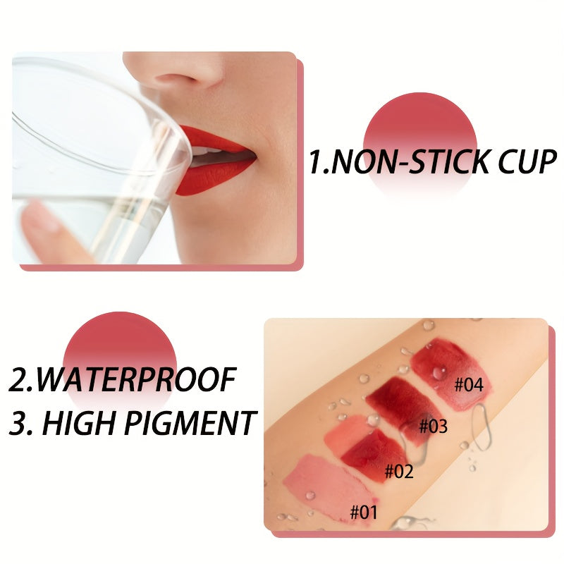 QICY Tattoo Lip Gloss Peel-Off, Rouge à lèvres liquide hydratant longue durée