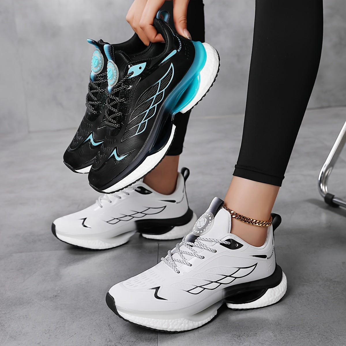 Chaussures de sport tendance pour femmes, baskets basses respirantes