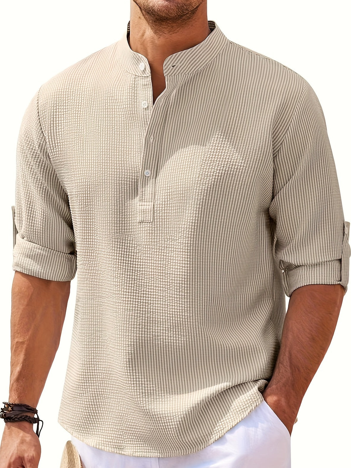 Chemise à revers unie, pull décontracté à col en v