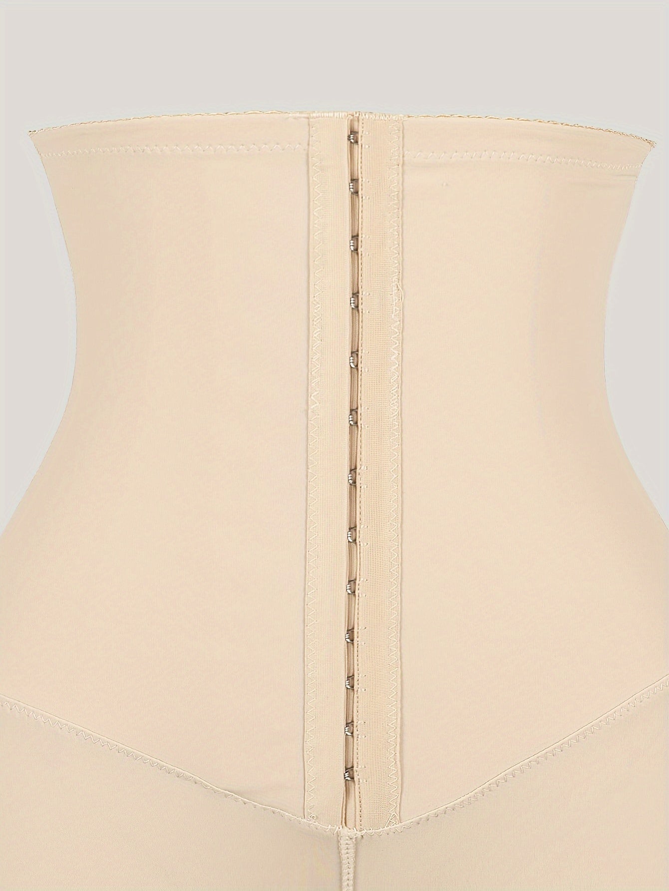 1pc solide taille haute boucle avant façonnant culotte