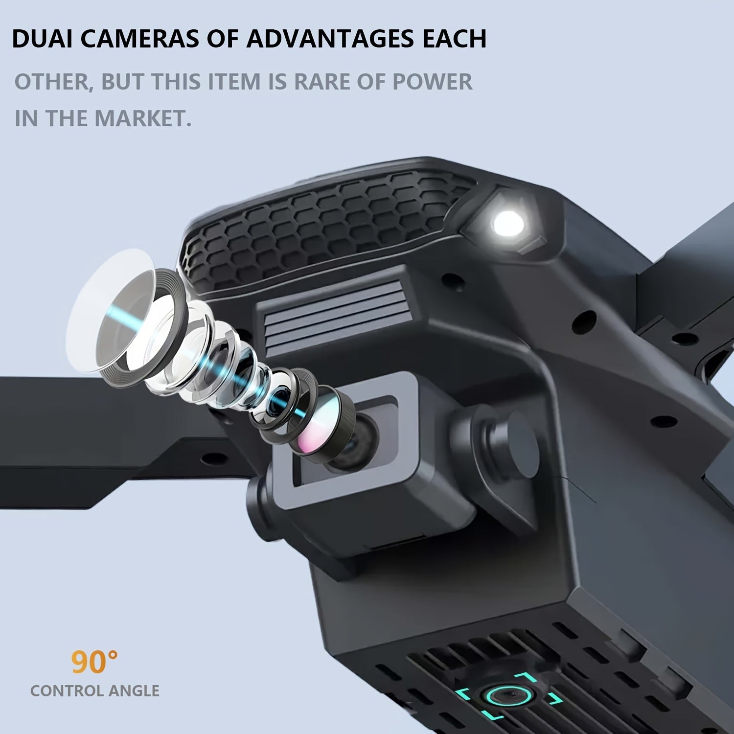 ABSLZER Drone E88, quadrirotor 480P avec deux caméras, facile à utiliser