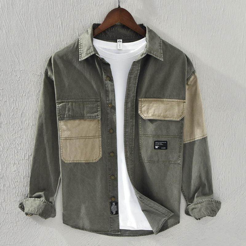 Chemise de travail en patchwork