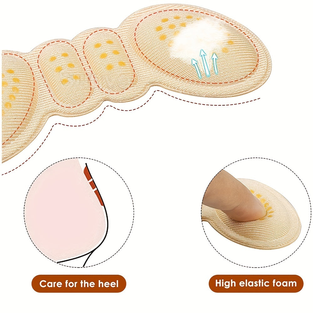 3 paires de coussinets de talon transparents adhésifs