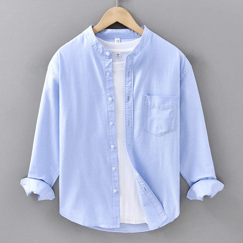 Chemise en tissu Oxford à manches longues