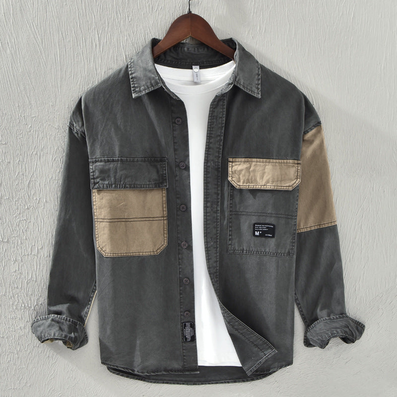 Chemise de travail en patchwork