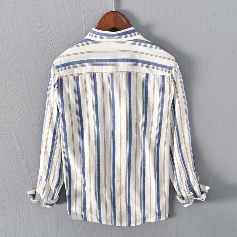 Chemise rayée à manches longues