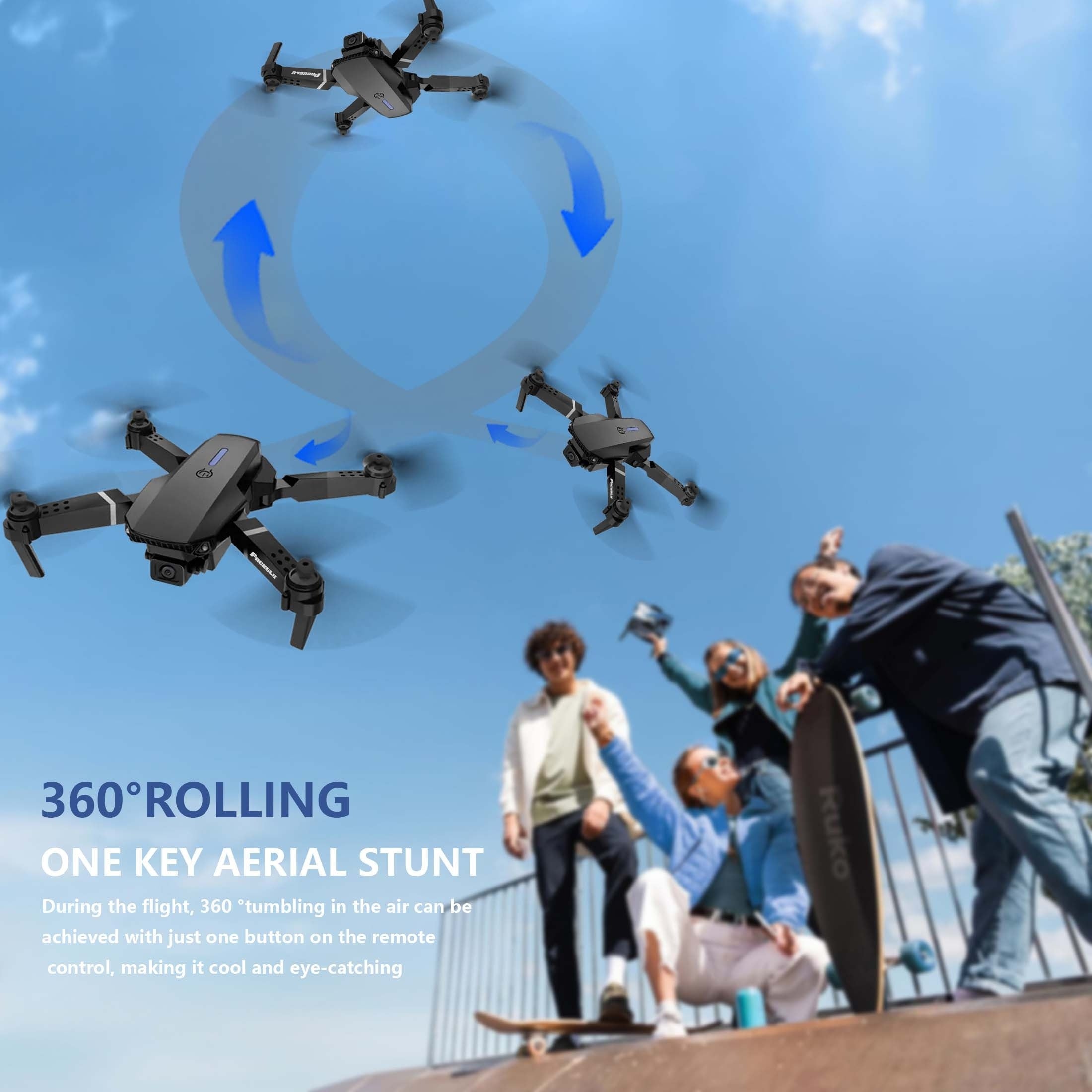 ABSLZER Drone E88, quadrirotor 480P avec deux caméras, facile à utiliser