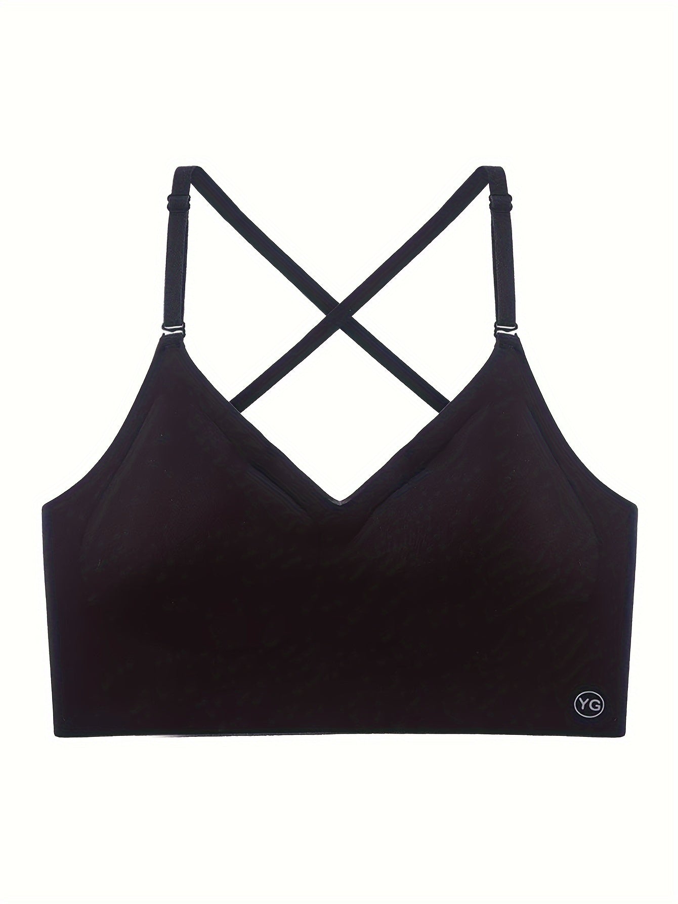2 pièces soutien-gorge sans couture, dos nu en U, respirant et confortable avec bretelles réglables