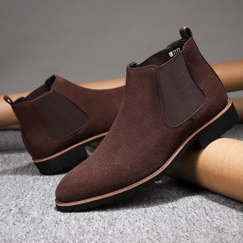 Bottes décontractées en cuir suédé