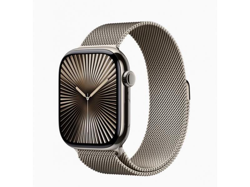 Apple Watch S10 Titan Natural 46mm GPS+Cell Milanese Natural S/M